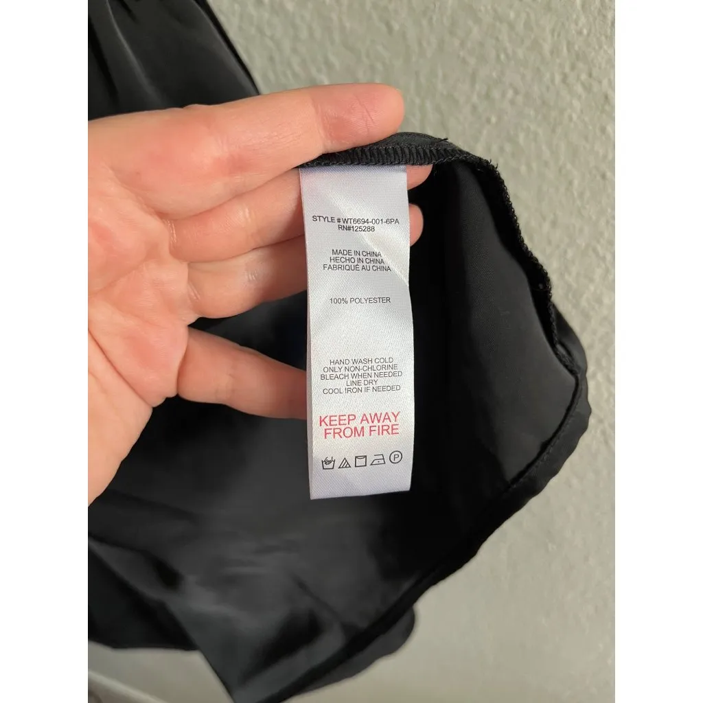 Jason Wu Black Cut-Out Satin Soft Glam Midi Dress XS - Image 6