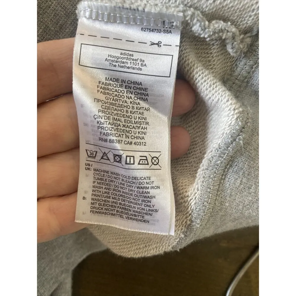 Adidas x Noah Womens Medium Gray Shell Pullover Sweatshirt Coastal Ocean Nautica - Image 7