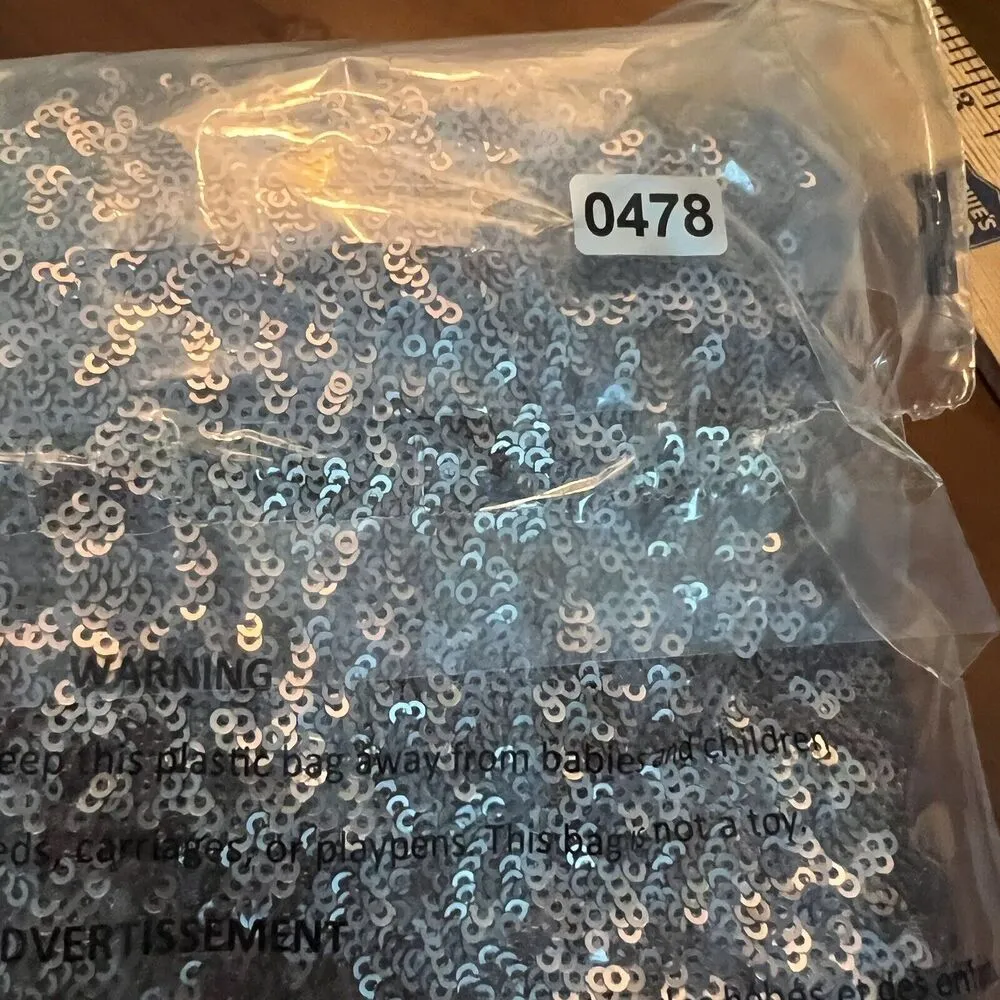 Anthropologie VELVET Top by Graham & Spencer Size S Vonnie Sequin Pewter Gray Silver - Image 11