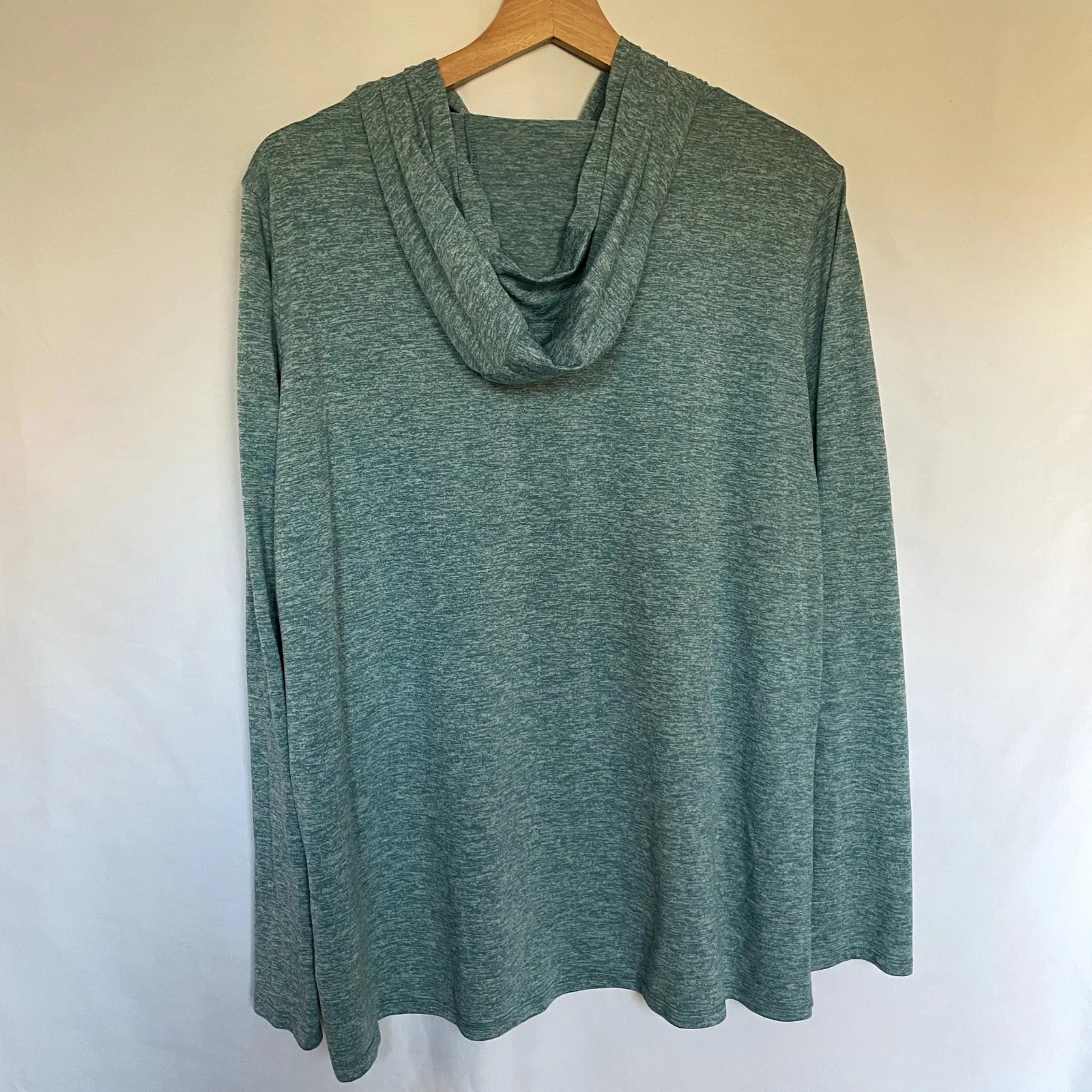 Nike dri-fit aqua green hooded sweatshirt lightweight women's size XXL athletic - Image 8