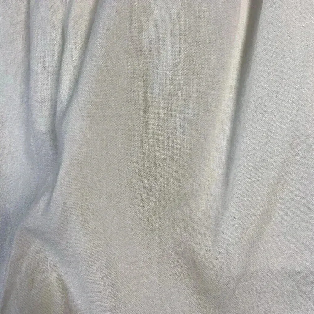 J Crew New Seaside Pant Women White Linen Blend Pull On Pockets Travel Size 8 - Image 8