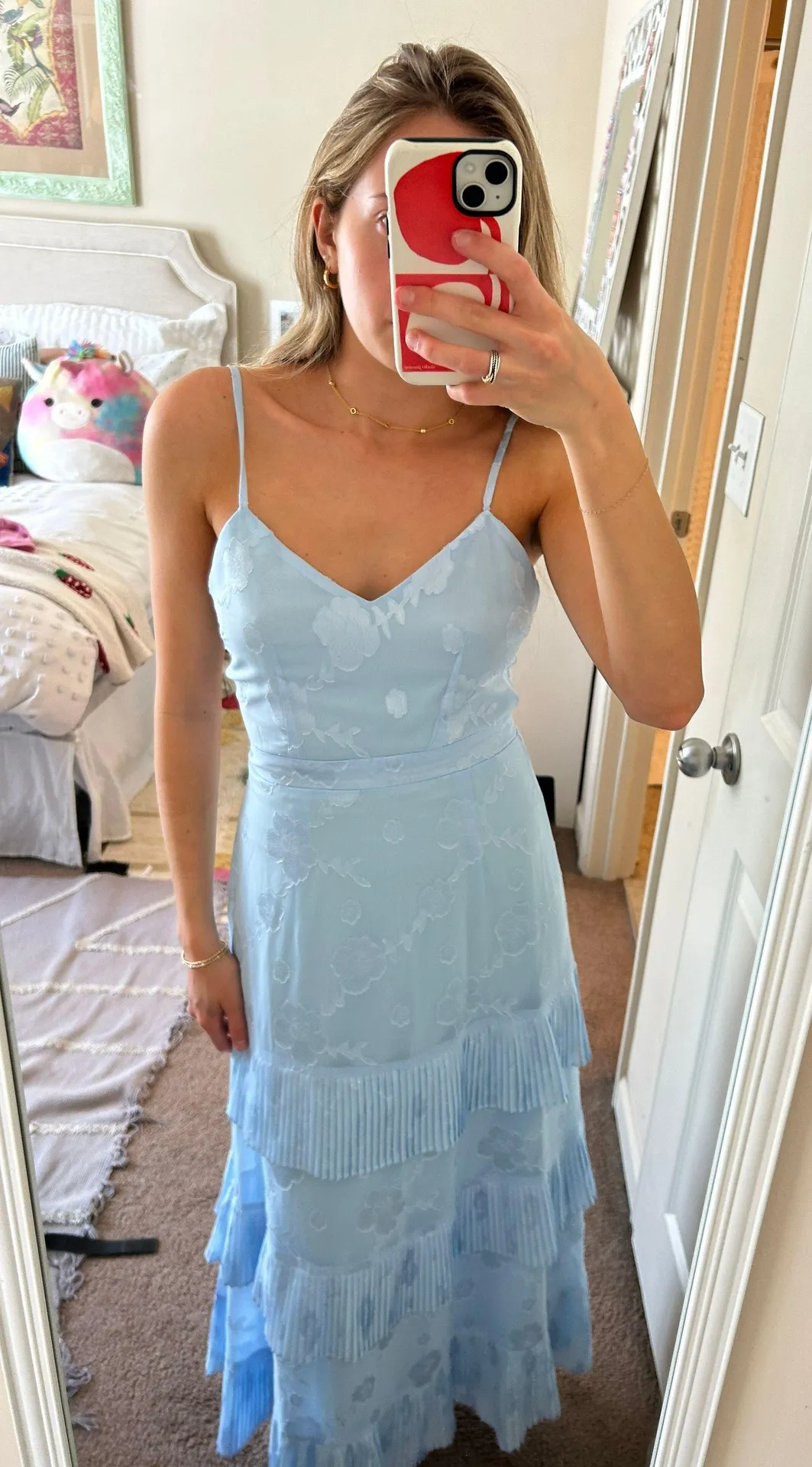 Blue Tiered Maxi Dress - Image 2