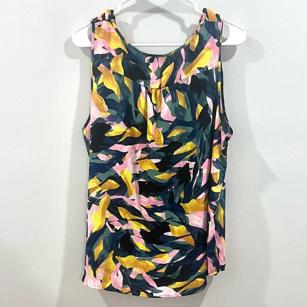 Tropical Abstract Print Top Size Petite XL - Image 3