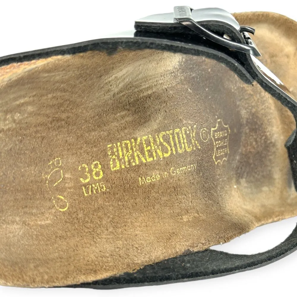Birkenstock | Size 38 7-7.5 | GIZEH Patent Black Adjustable Buckle Thong Sandal - Image 9