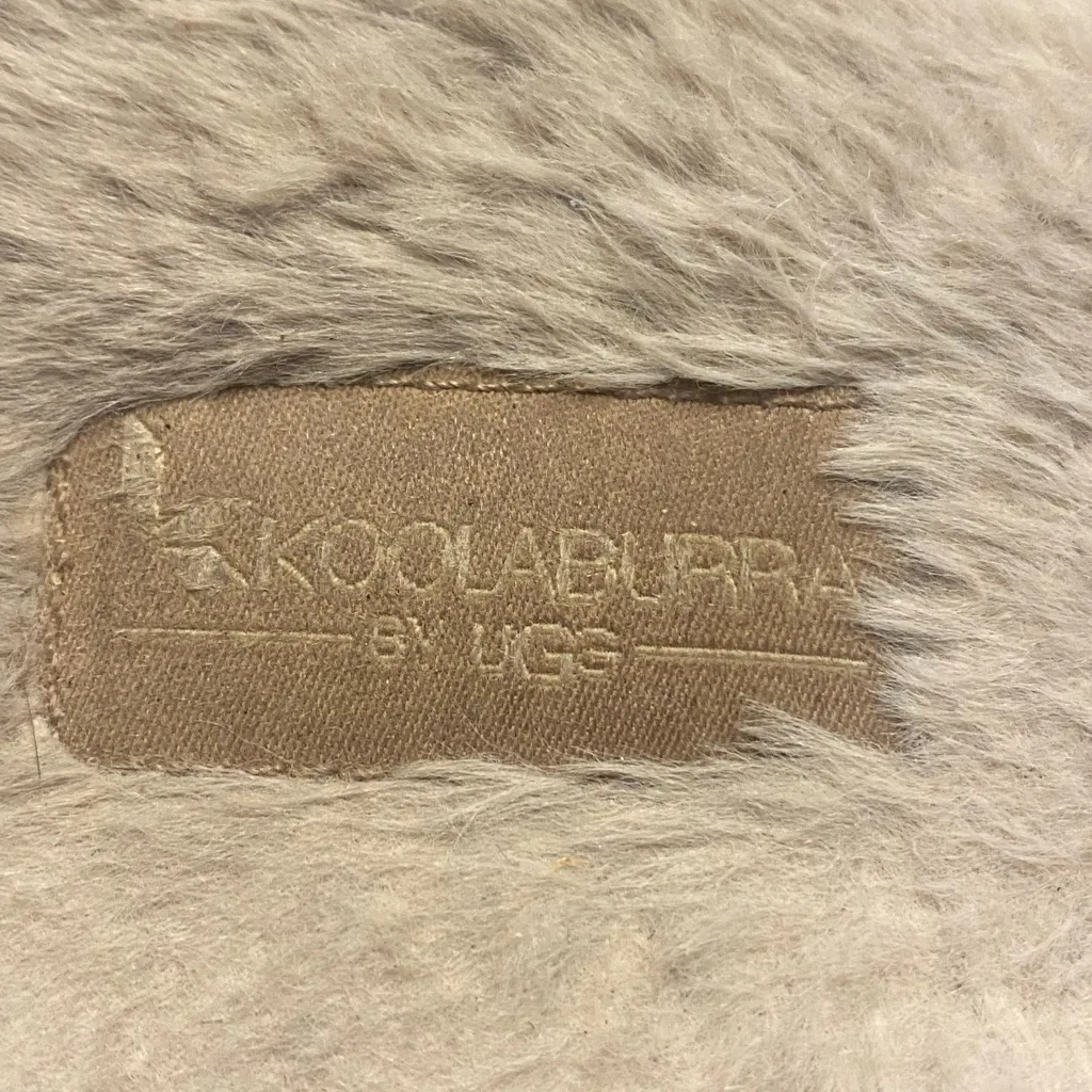Koolaburra By Ugg Womens Fur Slide Slipper Sandals Size 12 Ivory White Beige - Image 6