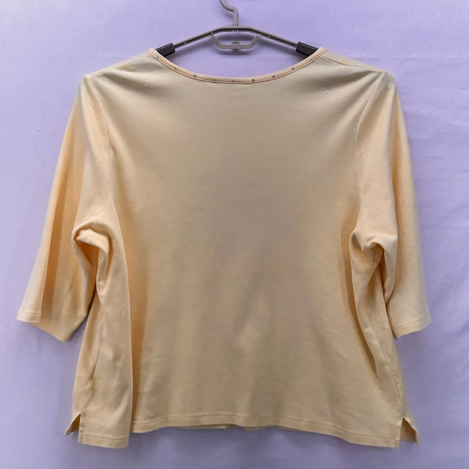 The‎ Quacker Factory Artwork Top 2X Yellow - Image 2