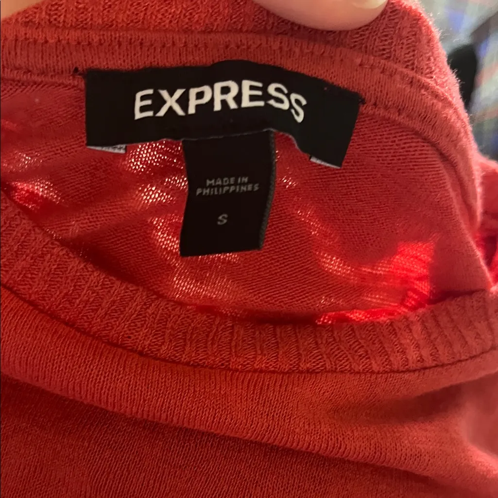 Express Coral Knit Top - Image 4