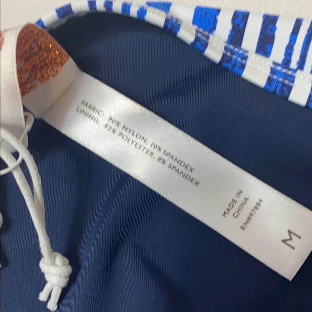 Tart Collections Quinn blue stripe halter string bikini set medium - Image 5