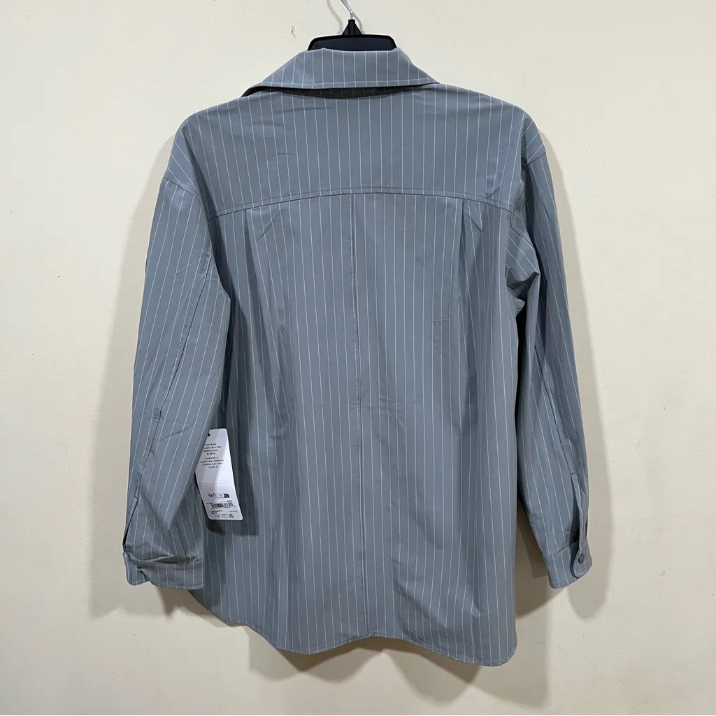 NWT ALO Pinstripe Daylight Button Down Long Sleeve size XS - Image 9