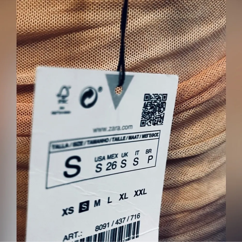 NWT 🧡
 printed tulle dress strapless - Image 2