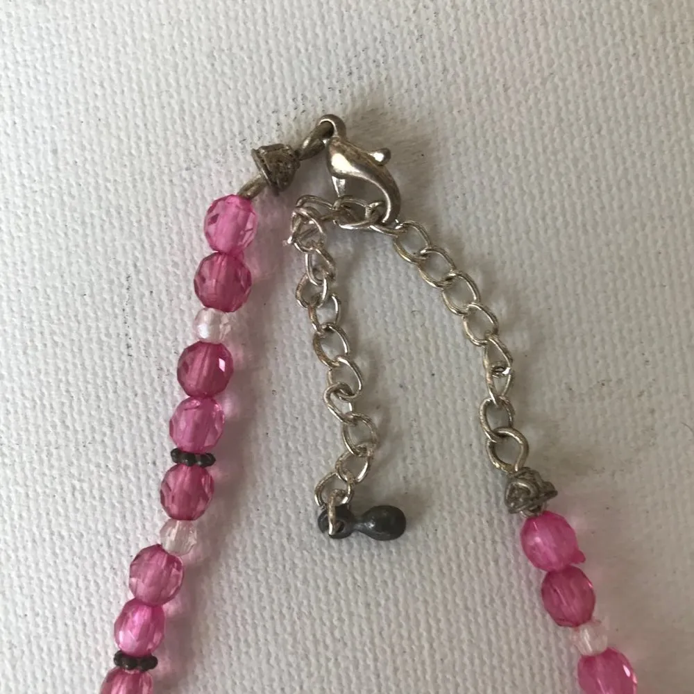 Queen Necklace Charm 15" Chain Handmade Vintage - Image 7