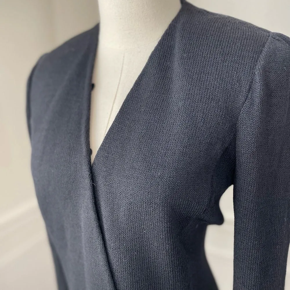 St John Santana Knit Day To Evening Double Breasted Sweater Remove Collar Cuff 2 - Image 12