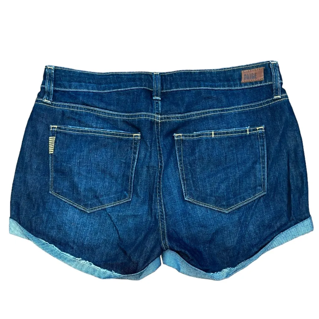 PAIGE Jimmy Jimmy Short Denim Jean 3" Cut off Cuffed Shorts Size 28‎ - Image 3