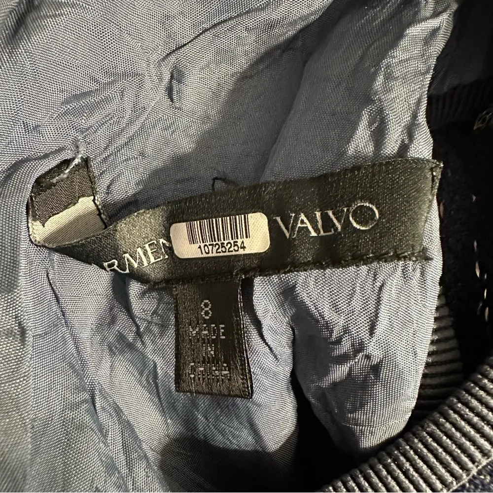 Carmen Marc Valvo Denim Sequin Mini Shift Dress size 8 Sleeveless - Image 11