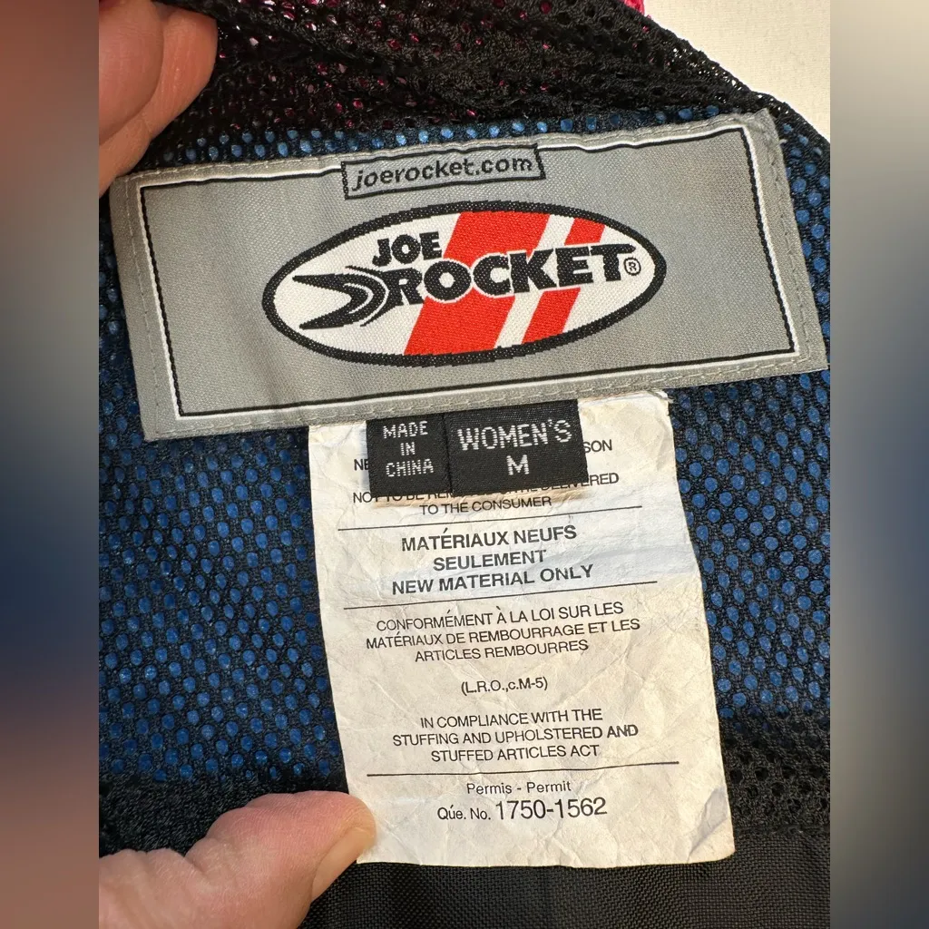 Joe Rocket Vibrant Pink Motorcycle Jacket Women Medium - Image 13