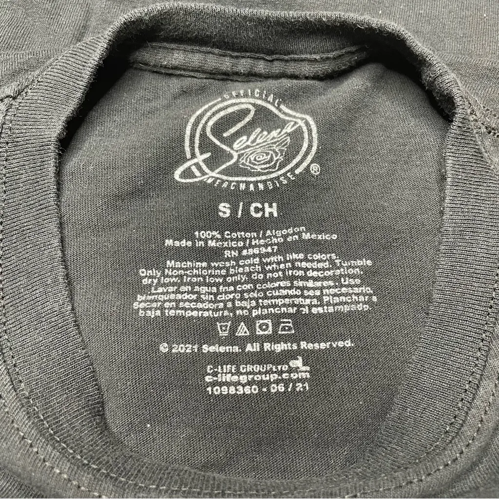 Selena Official Merchandise Unisex Black Long Sleeve Tee T - Image 5