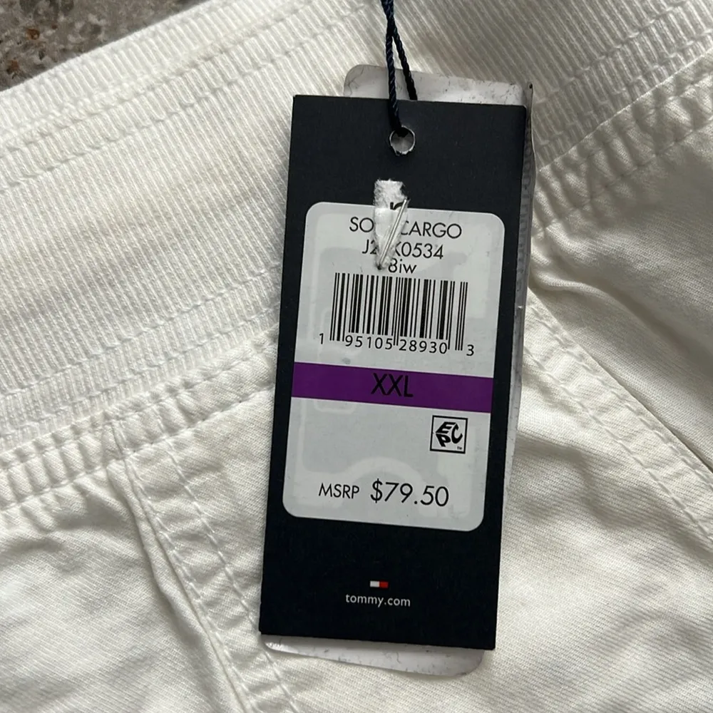 Tommy Hilfiger Alton Cuffed Straight Leg Pants in White, New w/Tag - Image 7