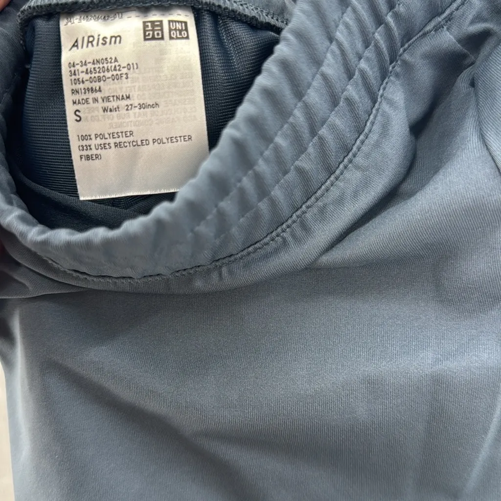Uniqlo AIRism blue Casual Pants joggers S athleisure activewear - Image 9