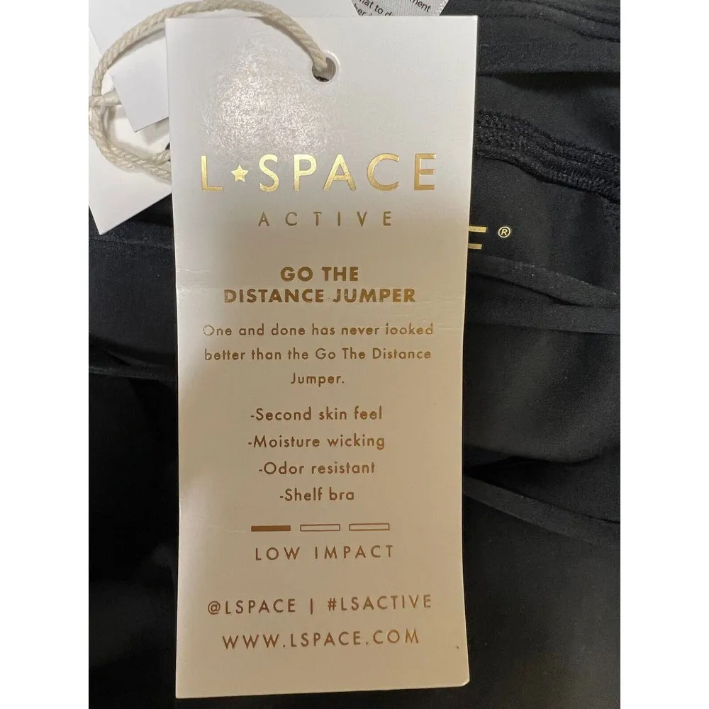 L*Space Go The Distance Jumpsuit Black Women’s Size Large - Image 10