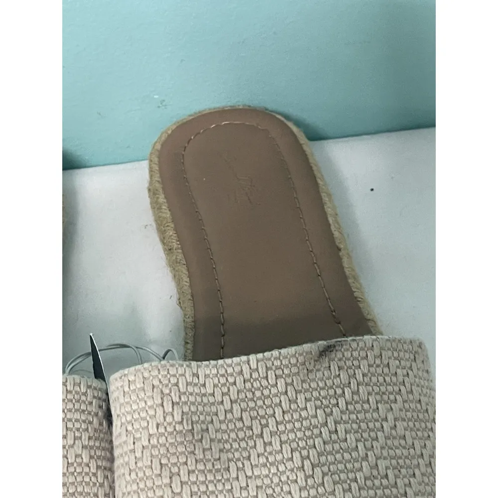 Universal thread Women's Sandals Wide Width Square Espadrille Slide Size 11 S-34 - Image 2