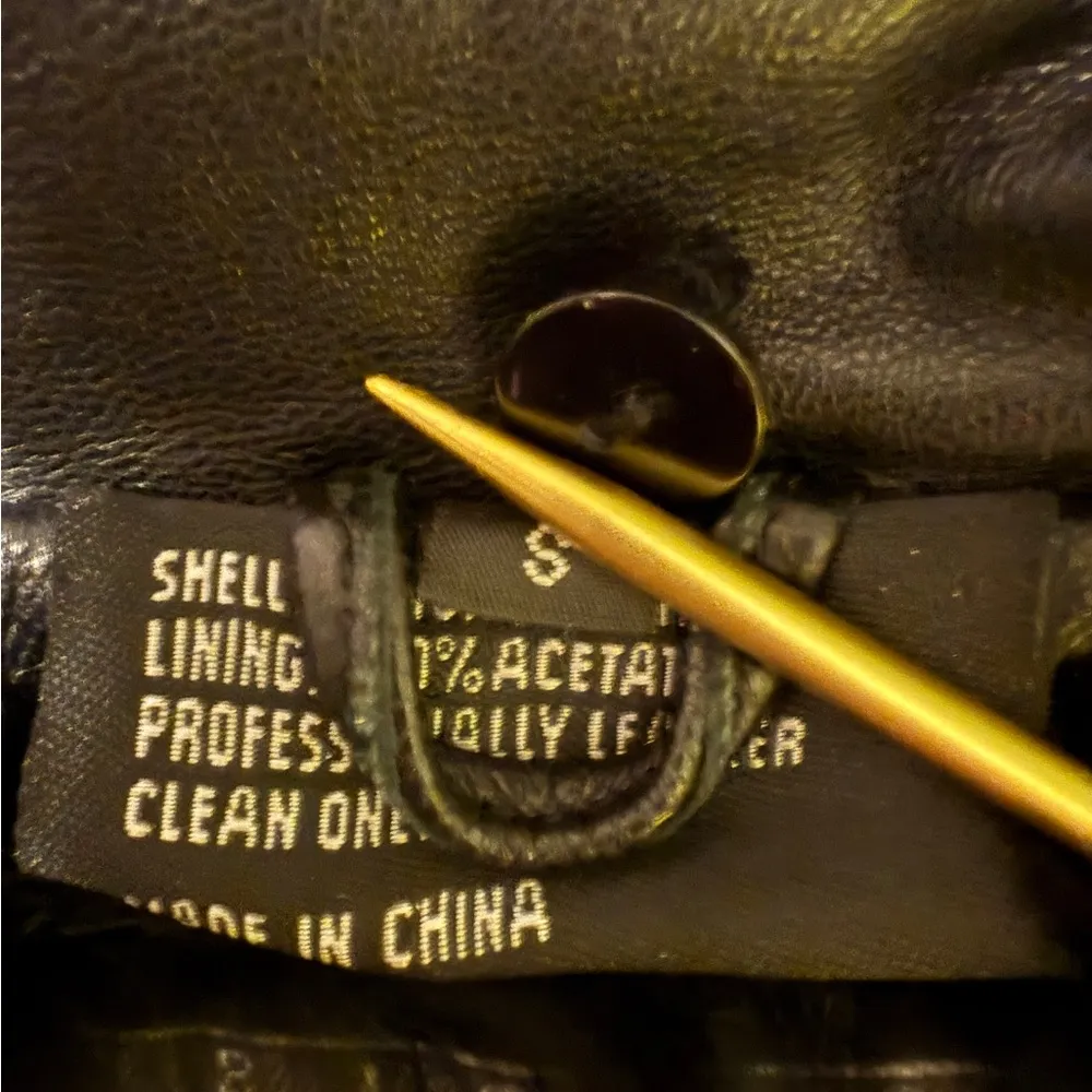 Bisang Alpine Switzerland Couture Women Black Lined Genuine Leather ZipUp Coat - Image 3