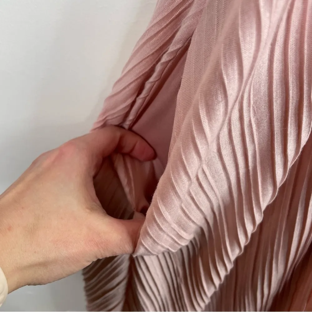 NBD Pale Pink Maeve Pleated Maxi Dress - Image 6