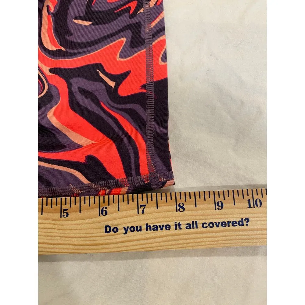 NWT  High Rise Bike Compression Short Tux Purple Red Women's Size XL - Image 10