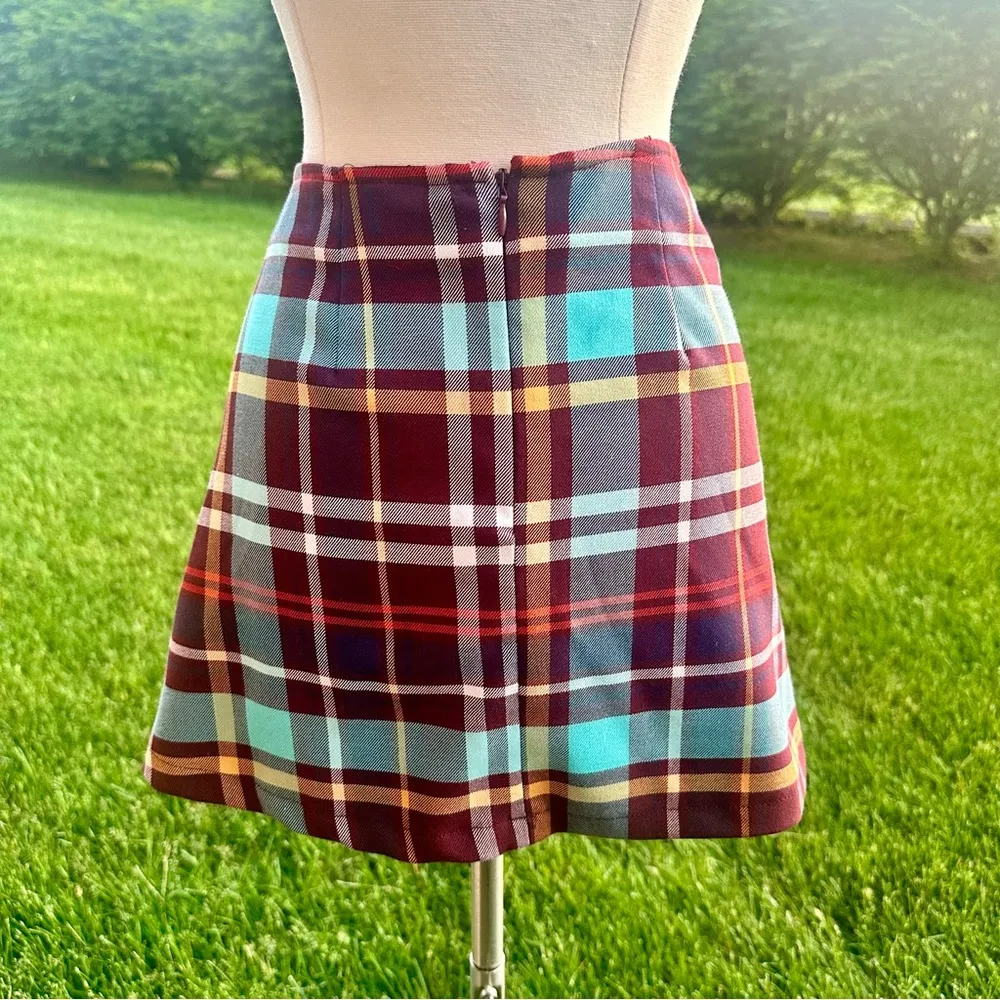 Urban Outfitters Plaid Notch Pelmet Mini Skirt - Image 12