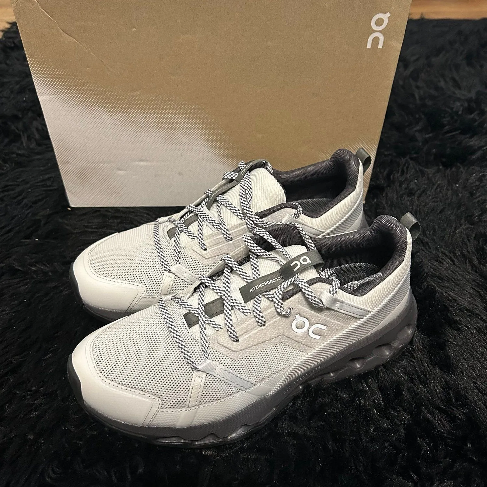 ON CLOUDHORIZON gay hiking athletic lace up shoes sneakers women’s 8.5 new Gray - Image 7