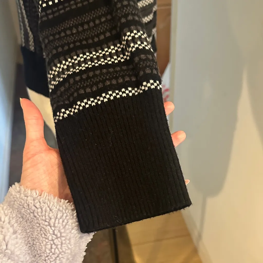 Nordic Mock-Neck Striped Sweater - Image 5