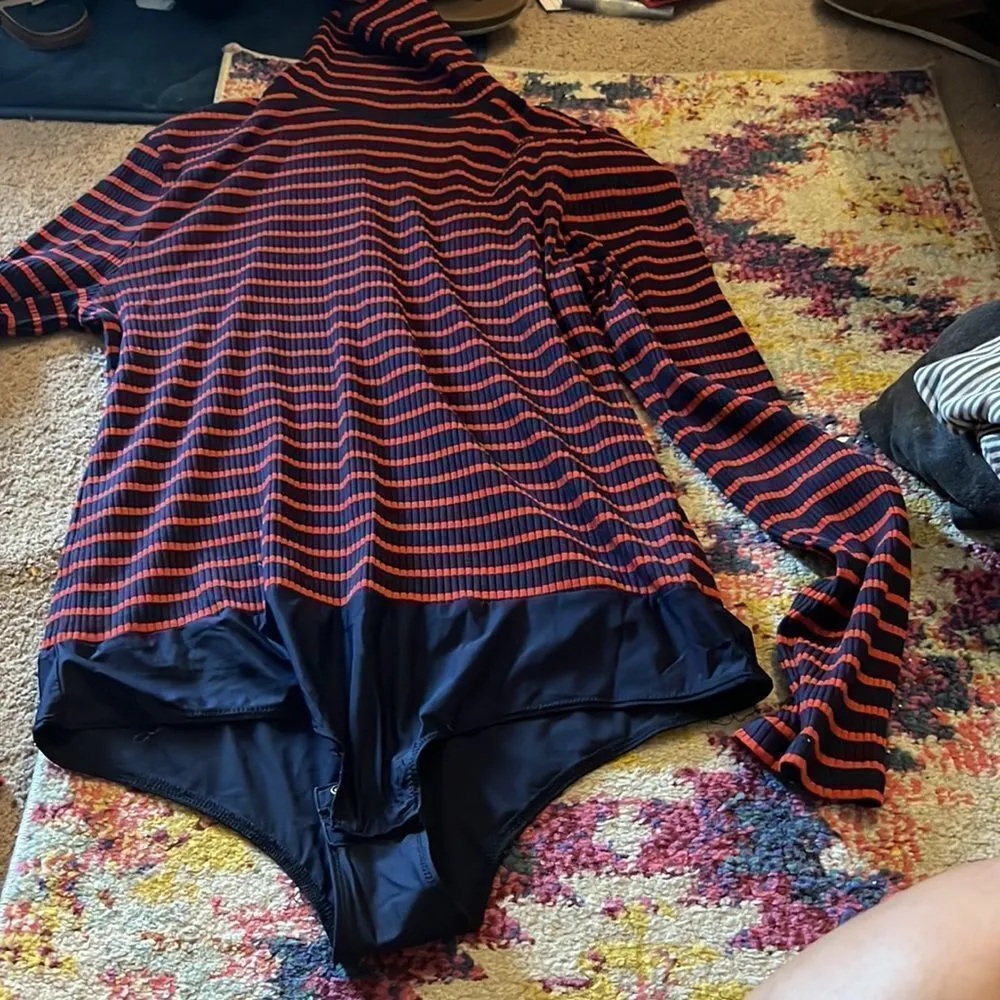 J crew xl striped Bodysuit - Image 3