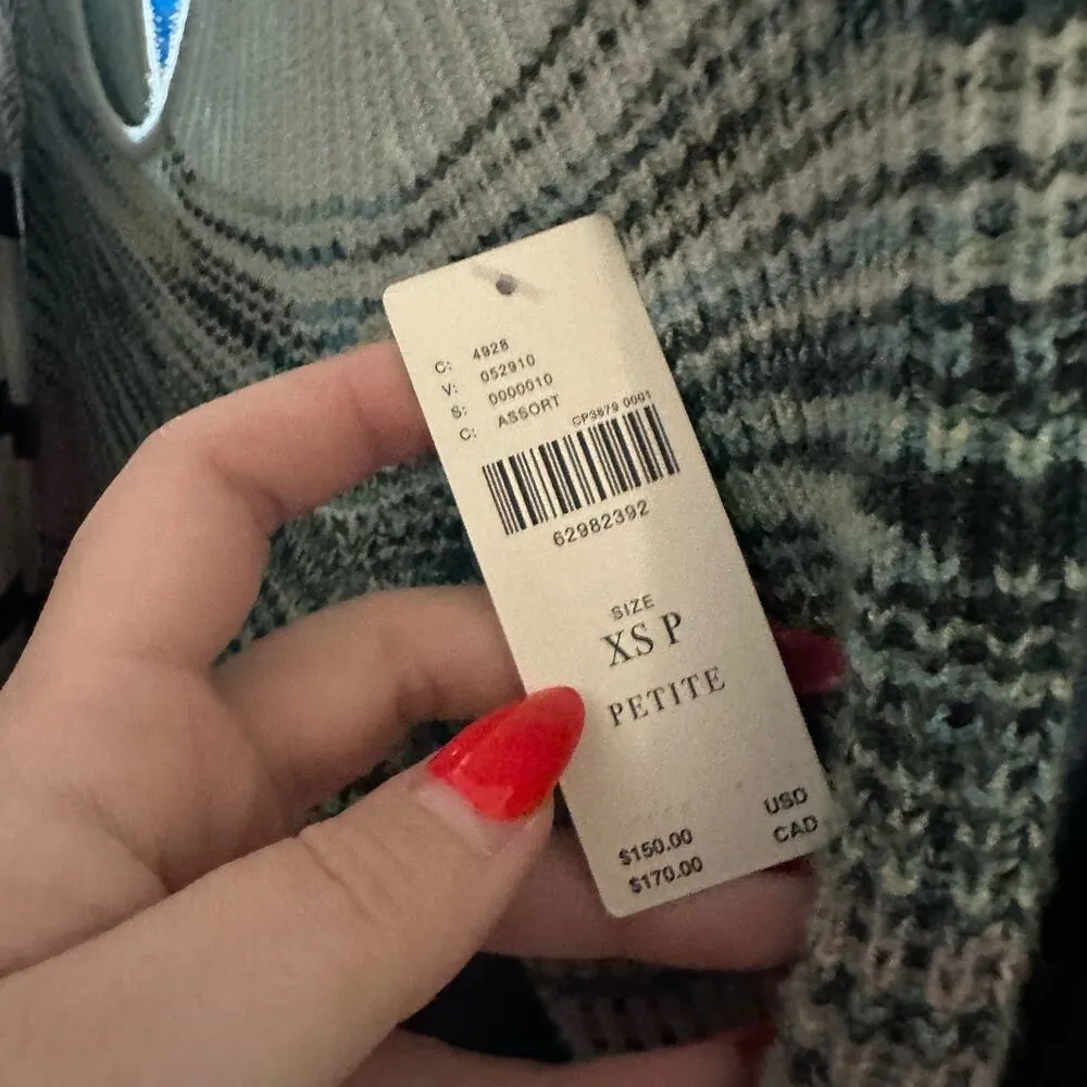 Anthropologie Short Sleeve Space-dyed Knit Midi Dress Size XSP - Image 2