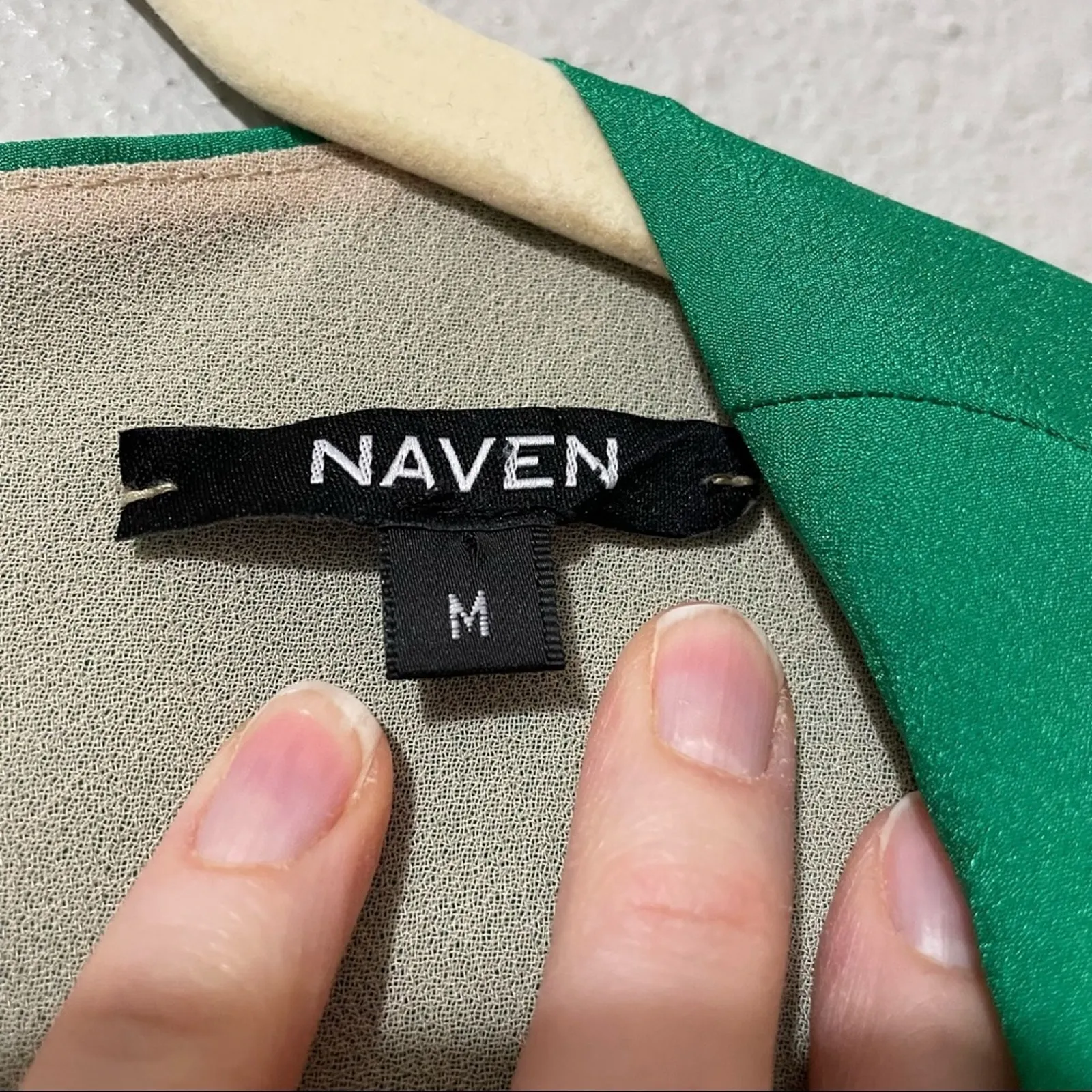 Revolve Naven Kelly Green Silk Cut Out Mini Dress Womens M Baddie Rave Cocktail - Image 4