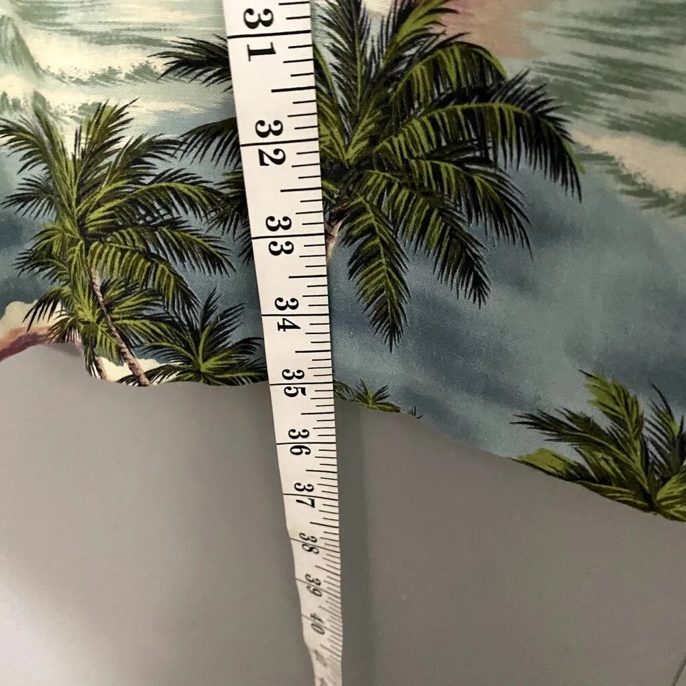 Vintage The Hawaiian Original Blue Tropical Beach Sleeveless Shift Dress 4 - Image 4