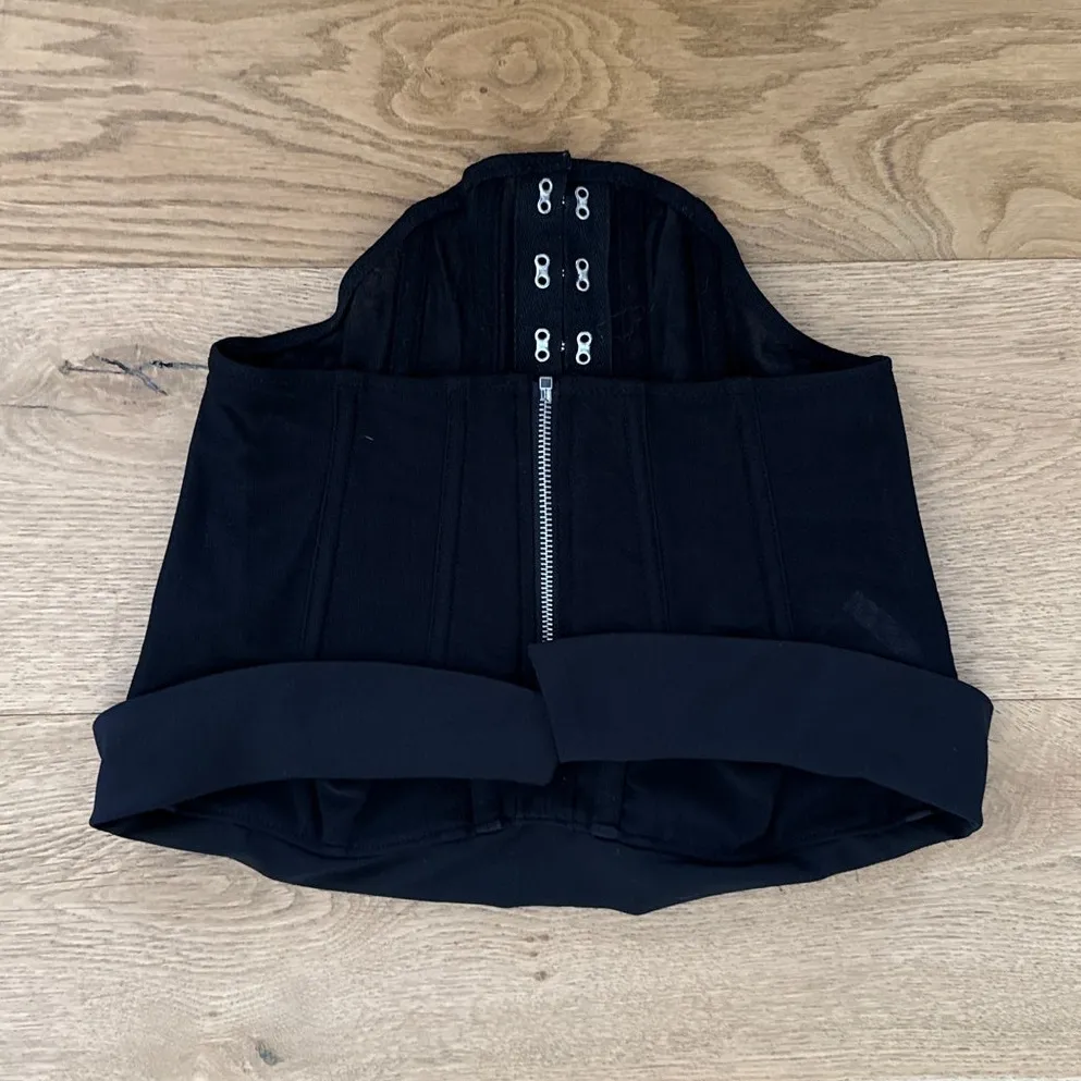 White Fox Bustier Strapless Bad At Love Size XS Black - Image 4