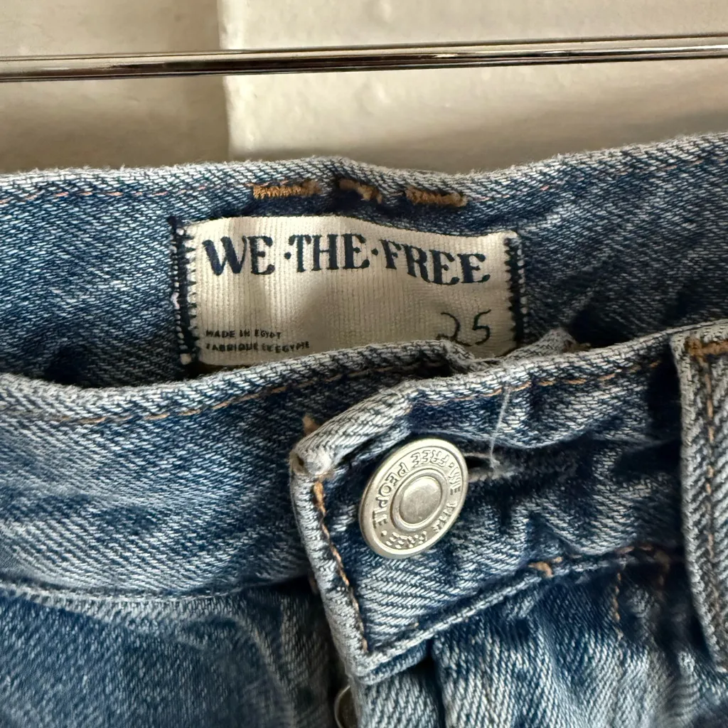 Free People We the Free Ivy Mid Rise Short Size 25 - Image 5