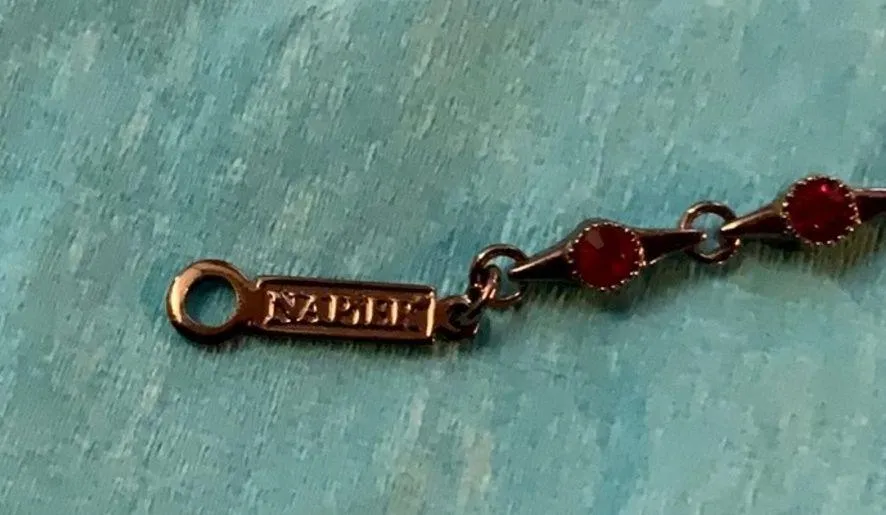 Napier red and pink bead bracelet - Image 3