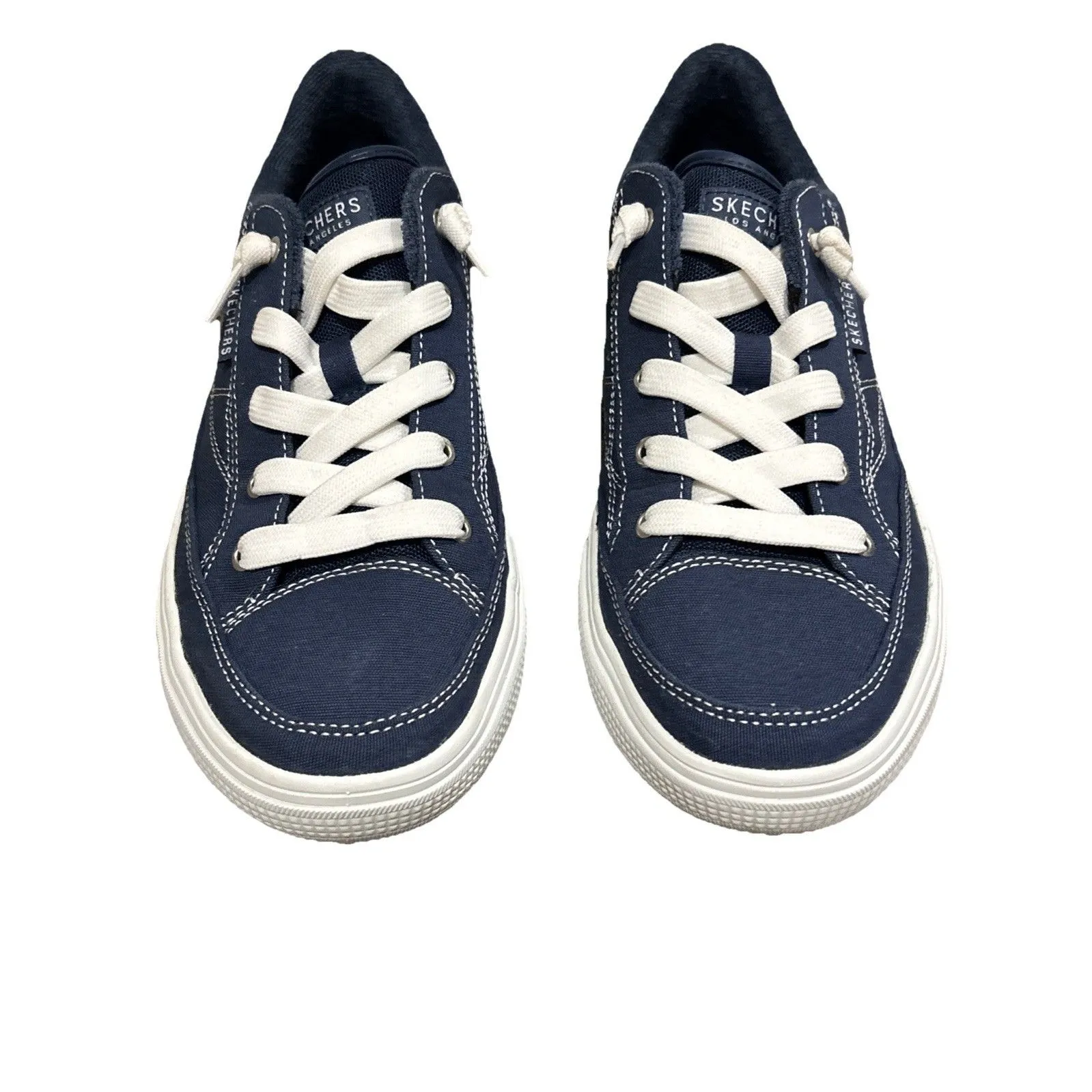 Skechers Women's Arcade Arch Fit Arcata Sneaker Navy Canvas Sz 9 - Image 2