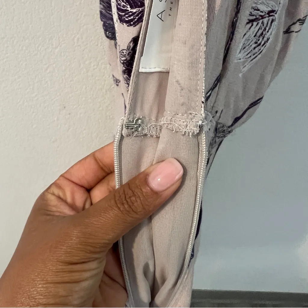 ASTR The Label Pascal Dress High Neck Purple‎ Floral Midi Dress Size Small - Image 13