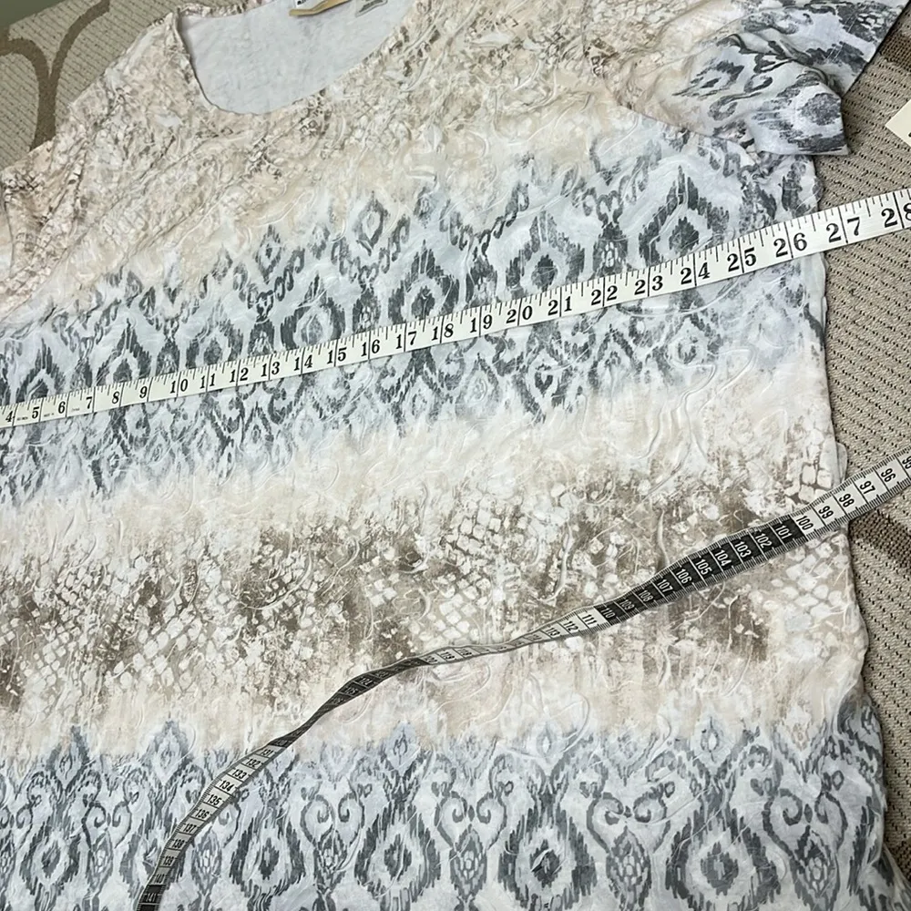 Alfred Dunner Acadia Women's Patterned Top short sleeve shirt - Image 4