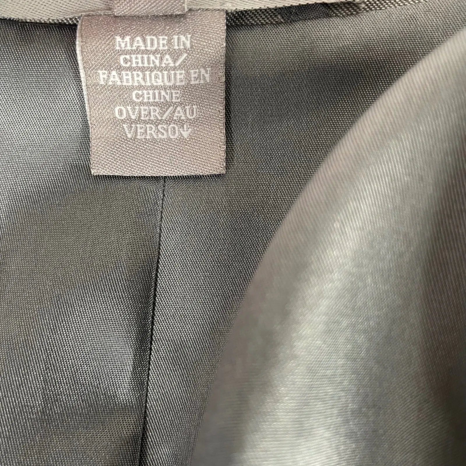 Ellen Tracy Women's Blazer Jacket Gray Wool Silk Blend Fully Lined Career 14 - Image 7