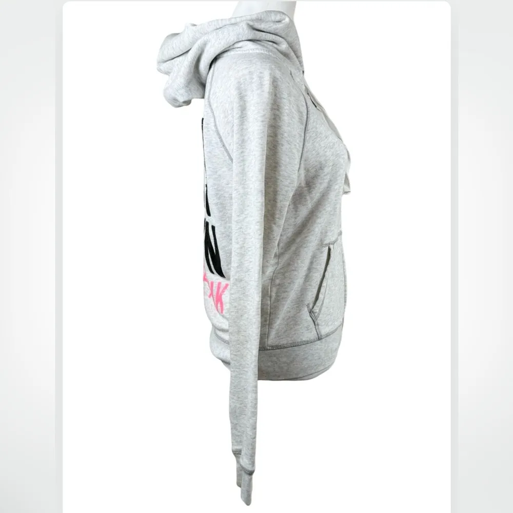 PiNK Victoria’s Secret Chicago Bling Chi Town Sequin Zip Up Hoodie Jacket Small - Image 9