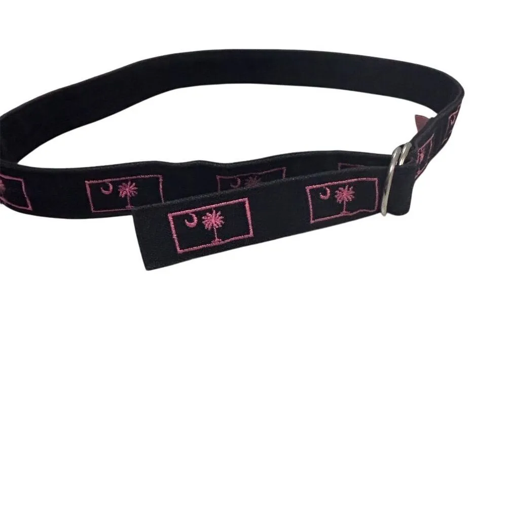Palmetto Pouches Pink & Black Adjustable Belt State Symbol Design M 40 inches - Image 3