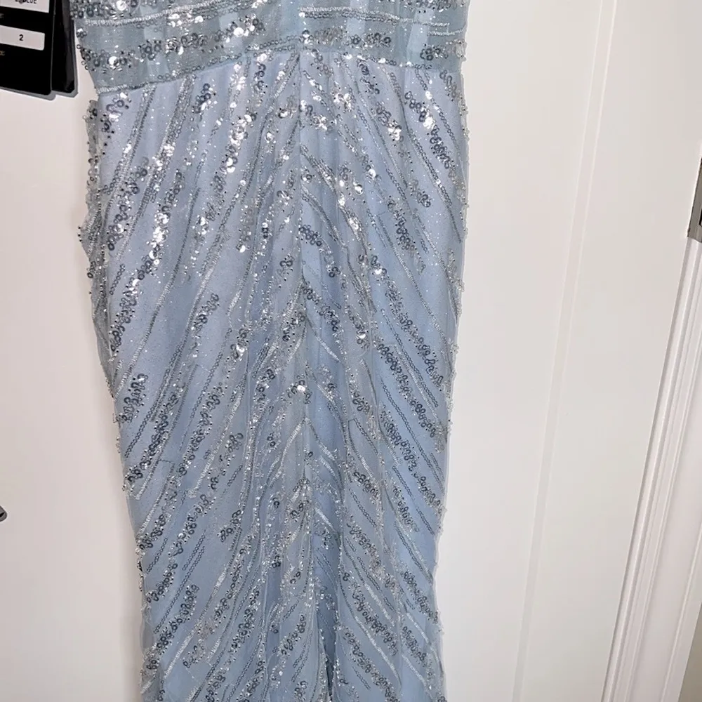 NWT Lucci Lu 1280 - Lt Blue with Mesh Shawl - Image 7