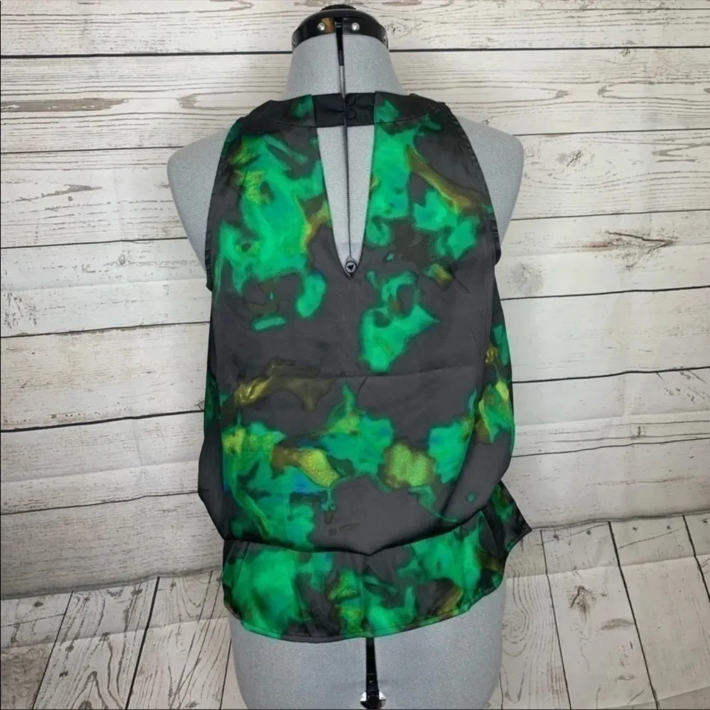 NWT Kenneth Cole High Neck Elastic Waist Blouse - Image 5