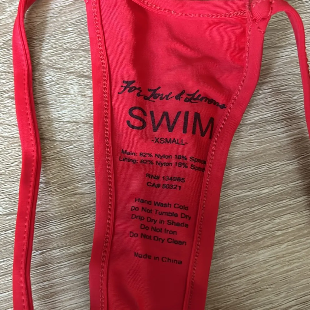 For love and lemons red bikini bottom - Image 7