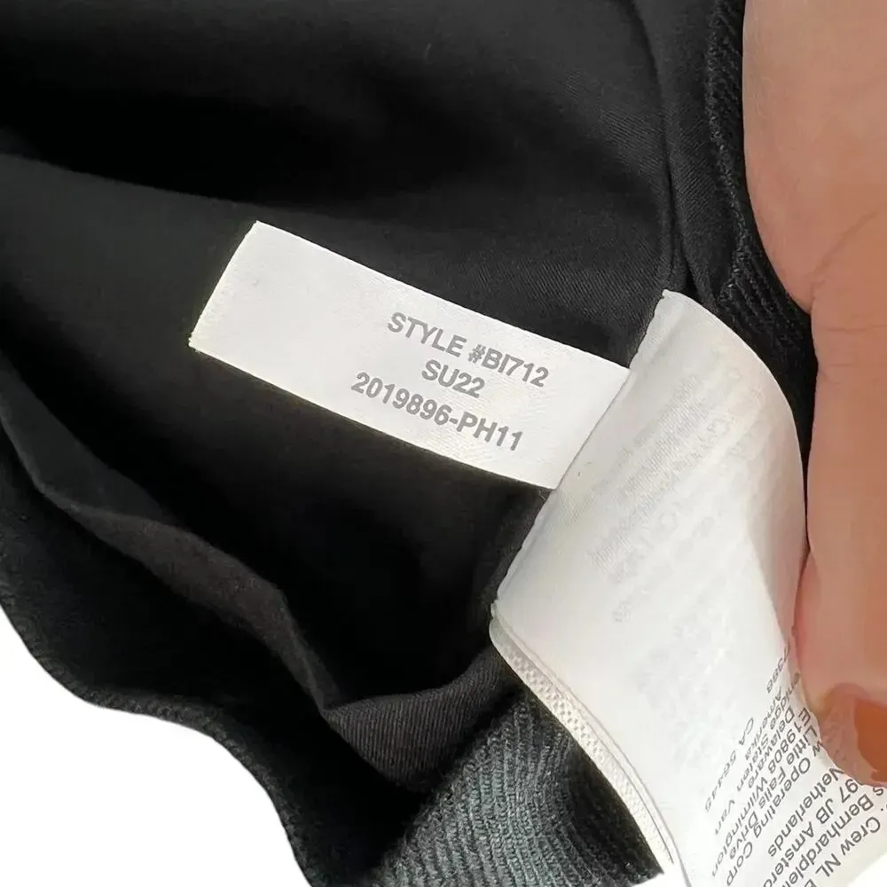 J.Crew Squareneck Sheath Dress in Stretch Linen Blend Black‎ Size 16T Tall Black - Image 14