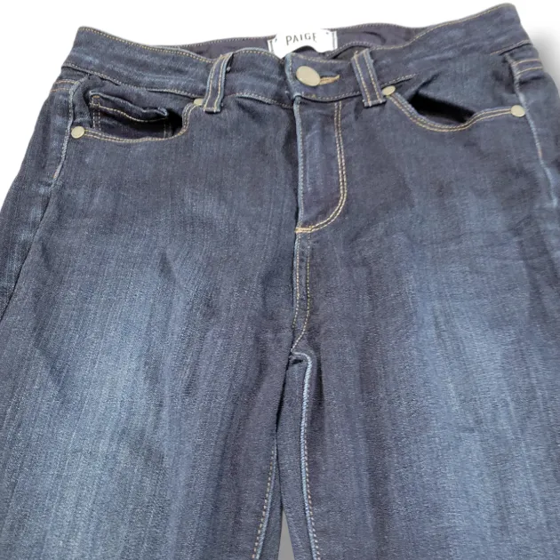 Paige Jeans Size 26 W26xL29.5 Paige Hoxton Ultra Skinny Jeans Stretch Blue Denim Pants  - Image 4