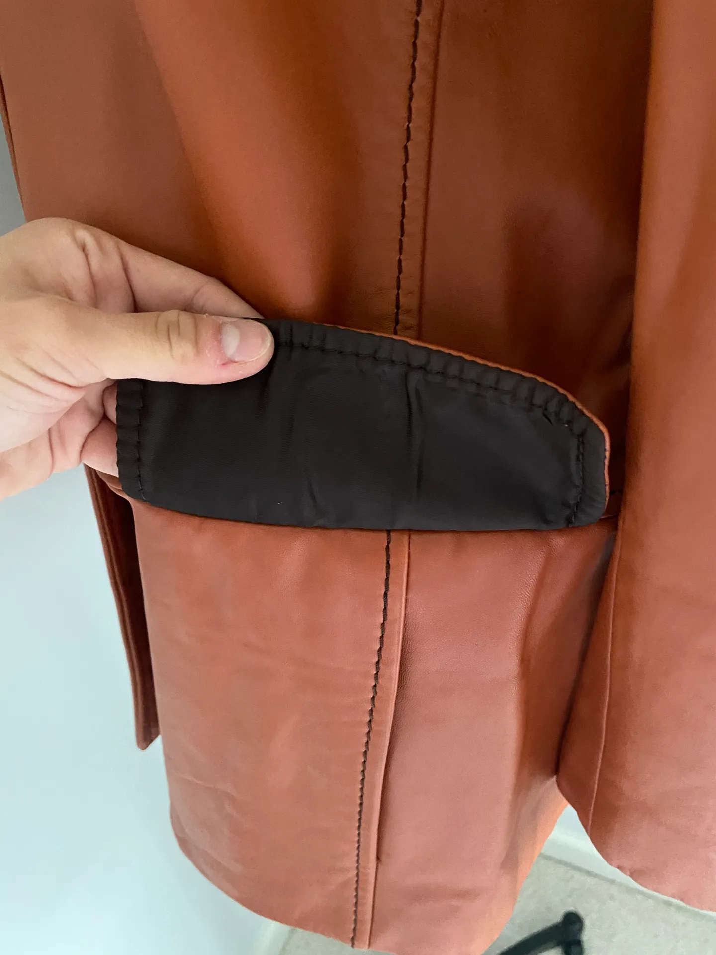 Brown Genuine Leather Jacket - Image 6