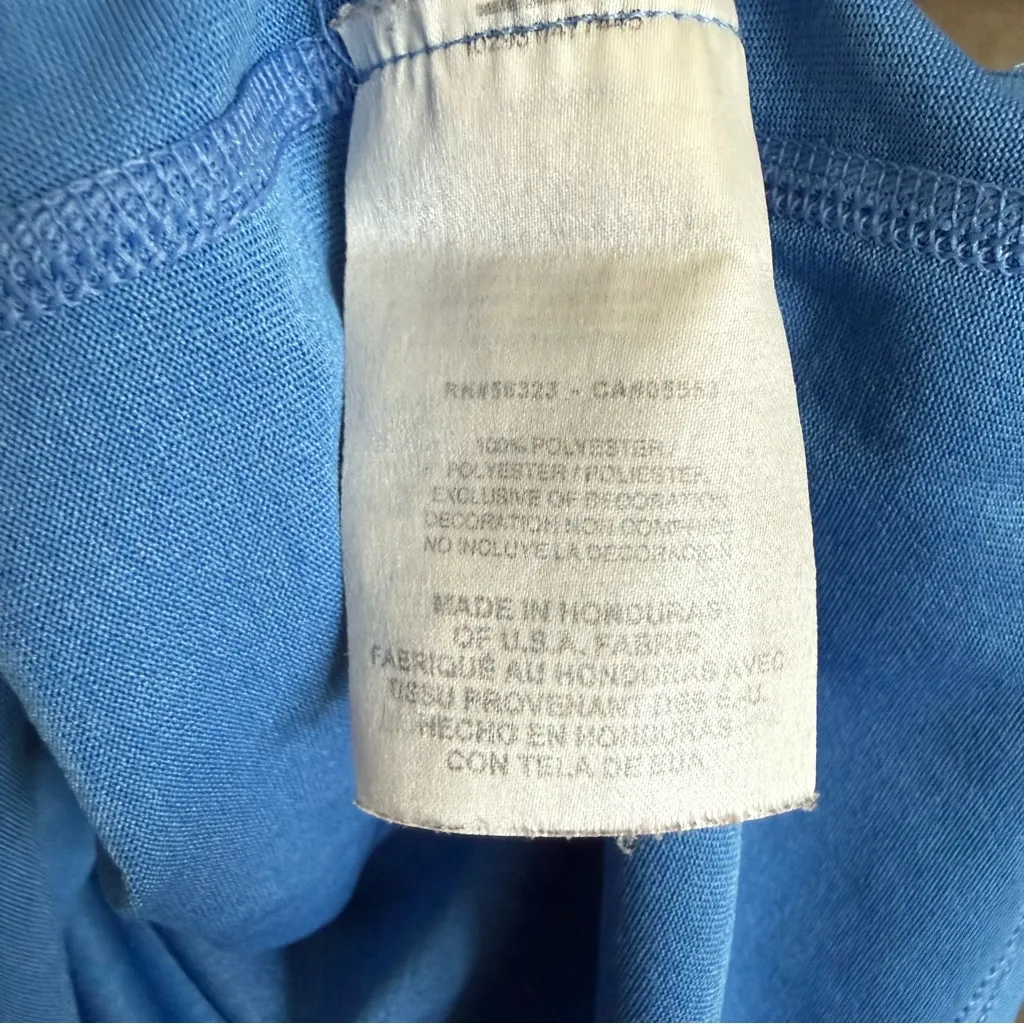 Nike Women's Dri-Fit T-Shirt Blue Crew Neck Gym Workout 100% Polyester Size Med - Image 5